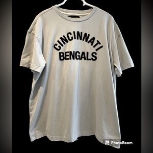 Fanatics Signature Cincinnati Bengals Football T-Shirt Stone Gray Men's XL